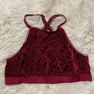 AERIE CRUSHED VELVET BRALETTE